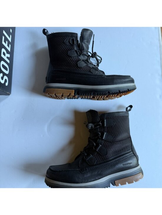 SOREL Atlis Caribou Lux WP Black Waterproof Winter Boots - Men\'s 10US main image 10